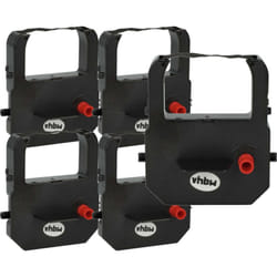 5x Ruban encreur compatible avec Seiko TP-20, TP-15, TP-10, QR395, QR-375, QR-350 imprimante matricielle ou de reçus - noir - Vhbw