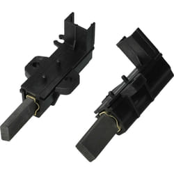 2x balais de charbon avec support compatible avec Indesit WISL85 F039954, WISL85 F043145, WISL86.1 F054588, WISL92 F035272 machine à laver, noir