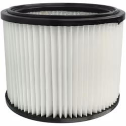 vhbw - the clever way Filtre plissé compatible pour votre aspirateur industriel, pour aspiration à sec ou humide - Finition s ...
