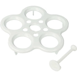 Compartiment à &339ufs compatible avec Silvercrest Monsieur Cuisine Smart skms 1200 A1 robot de cuisine - Pour 5 &339ufs, 12,2 cm, blanc - Vhbw