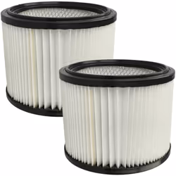 vhbw - the clever way Set de 2x filtre plissé pour votre aspirateur industriel, pour aspiration à sec ou humide - Finition su ...