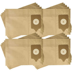 Vhbw - 20x Sacs compatible avec Numatic nnv 204, npv 180-22, nqs 200, nqs 200-T, nqs 250 aspirateur - papier, 32,6cm x 23,25cm marron