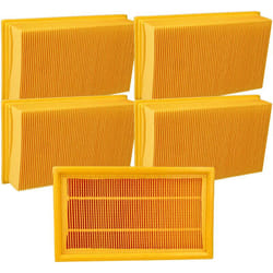 Vhbw - 5x filtre plissé plat remplacement pour Kärcher 6.904-206 pour aspirateur sec/humide, aspirateur - Élément filtrant