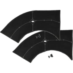 Vhbw - 2x Filtres à charbon actif compatible avec Ikea hoo A00 w, hoo A10 w, hoo A105, hoo A40 5, hoo A40 w hotte aspirante - 28 x 13,3/9,5 x 2,6 cm