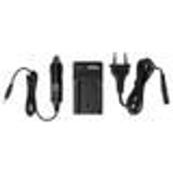 vhbw Chargeur compatible avec JVC Everio GZ-MS110BEU GZ-MS210 GZ-MS110 caméra caméscope action-cam + câble de voiture + témoin de
