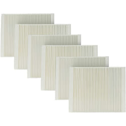 Vhbw - 6x Filtre à air M5 remplacement pour Lunos 040109, 040 109 pour ventilateur, aération, ventilation - blanc