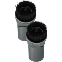 Vhbw - 2x Set de brosses à épousseter compatible avec Miele SCCG1, SCBE1, SCBC0, SCAP3, SCBF3, SCCG0, SCCF3 aspirateur - Buse pinceau - brosse ronde