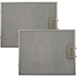 2x Filtre anti-graisse compatible avec Bosch DWA09D651/02, DWA09D651/03, DWA09D660/01 hotte de cuisine - 34,9 x 29,6 x 0,8 cm, métal - Vhbw