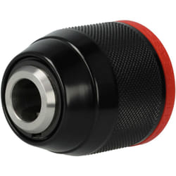 Mandrin à serrage rapide (pour perceuse sans fil, noir / rouge) remplacement pour Metabo Futuro Plus S1M r+l kurz - Vhbw