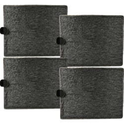 Vhbw - 4x Filtres à charbon actif remplacement pour Miele DKF11-1, DKF11-P, 7353170, 4002514576091 pour hotte aspirante - 26 x 21,3 x 1,9 cm
