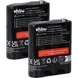 2x Batterie remplacement pour Motorola NNTN4385, PMNN4477, NNTN4384, PMNN4477A, PMNN4477AR pour radio talkie-walkie (1500mAh, 3,6V, NiMH) - Vhbw
