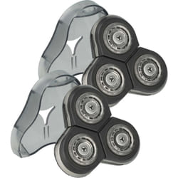 2x Têtes de rasoir de remplacement compatible avec Philips RQ126, RQ1252CC, RQ1258, RQ1258CC, RQ1255, RQ1260, RQ1255CC rasoir électrique - Vhbw