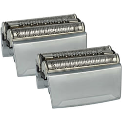 Vhbw - 2x Têtes de rasoir remplacement pour Braun 52S, 52B pour rasoir électrique - Couleur : argenté