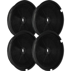 Vhbw - 4x Filtres à charbon actif compatible avec Zanker cp 5AWH, cp 10 a 2MBWN, cp 10 a 2MWH, cp 10 a 2MX, cp 5ABK, cp 5ABWN hotte aspirante - 19 cm