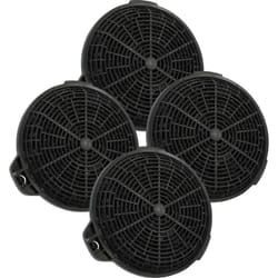 4x Filtres à charbon actif compatible avec Cata Valto 700 xgwh, Valto 700 xgbk, Valto 600 xgwh, Valto 600 xgbk hotte aspirante - 13,25 cm - Vhbw
