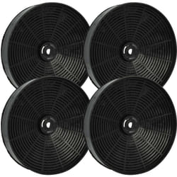 Vhbw - 4x Filtres à charbon actif compatible avec Alno AEF3290A 94264093000, AEF3270N 94242035600, AEF3290N 94242034900 hotte aspirante - 17,3 cm