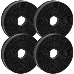 Vhbw - 4x Filtres à charbon actif compatible avec Silverline af 90, Delta, Kubik, Esty, kul 1 hotte aspirante - 14 cm