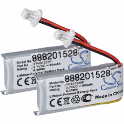 vhbw - the clever way - Batterie de rechange de haute qualité avec une grande autonomie et compatible avec votre casque audi  ...