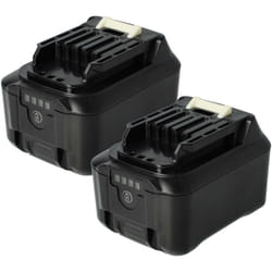 Vhbw - 2x Batterie remplacement pour Makita BL1040, BL1040B-2, BL1041, BL1021B, BL1040B, BL1021, BL1021B-2 pour outil électrique (5000 mAh, Li-ion,