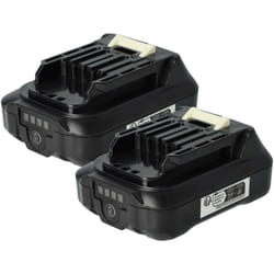 Vhbw - 2x Batterie compatible avec Makita UR100DZ, UR100DWYEX, UR100DWE, UR100DWAEX, UR100DSMEX outil électrique (2500 mAh, Li-ion, 12 v)