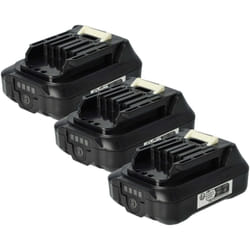 vhbw 3x Batterie compatible avec Makita DMR108, DF333DSAX6, DS032, DMR202, DMR107, DMR110 outil électrique (2500 mAh, Li-ion, 12 V)