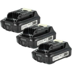 3x Batterie remplacement pour Makita BL1015, BL1015B-2, BL1016, BL1020, BL1020B-2, BL1020B, BL1015B pour outil électrique (2000 mAh, Li-ion, 12 v)
