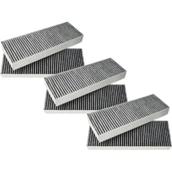 Vhbw - 6x Filtres à charbon actif remplacement pour Bora BAKFS-002, bakfs pour hotte aspirante - 34 x 12,2 x 4,25 cm
