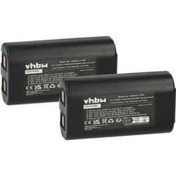 2x Batterie compatible avec Dymo LabelManager PnP, 260, 260P, 280 imprimante, scanner, imprimante d'étiquettes (650mAh, 7,4V, Li-ion) - Vhbw