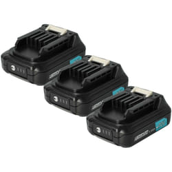 3x Batterie compatible avec Makita DF331D, DF032D, DF032DZ, DF032DSAJ, DF032, DF031DZ, DF032DSME/Z outil électrique (1500 mAh, Li-ion, 12 v) - Vhbw