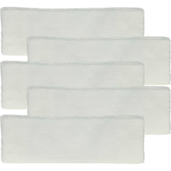 Vhbw - 5x Housses de rechange compatible avec Kärcher SL4 Iron Kit, sc 6800 cb, sc 6800 c nettoyeur à vapeur, balai vapeur - microfibre, blanc