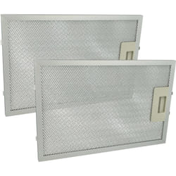 Vhbw - 2x Filtre anti-graisse compatible avec Teka dx 90 VR02, DM70VR03, DM-70 VR03, TCDC60, F055078, DM-70VR02 hotte de cuisine, aluminium