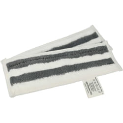 Vhbw - 2x Housses de rechange compatible avec Kärcher sc 3 Upright EasyFix nettoyeur à vapeur, balai vapeur - microfibre, noir / blanc
