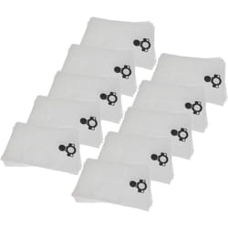 50x Sacs compatible avec Mirka 1242 m afc, de 1025 aspirateur - microfibre non tissée, 52,5cm x 39cm blanc - Vhbw