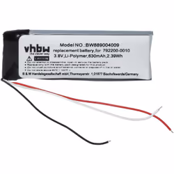 vhbw - the clever way - Batterie de rechange de haute qualité avec une grande autonomie et compatible avec votre casque audi  ...