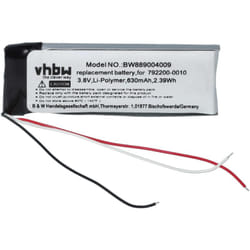 1x Batterie remplacement pour Bose 792200-0010 pour casque audio, écouteurs sans fil (630mAh, 3,8V, Li-ion) - Vhbw