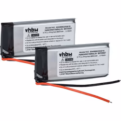 vhbw - the clever way - Batterie de rechange de haute qualité avec une grande autonomie et compatible avec votre casque audi  ...