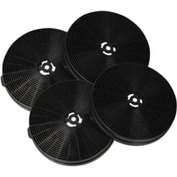 4x Filtres à charbon actif compatible avec Respekta ch 88060 w a + hotte aspirante - 17,5 cm - Vhbw