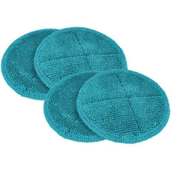 4x Serpillères remplacement pour CleanMaxx 08934 pour balai nettoyant - polyamide / polyester, turquoise - Vhbw