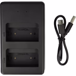 vhbw - the clever way Chargeur de haute qualité pour les batteries de radio - Alimentation via le câble USB livré Avec ce cha ...