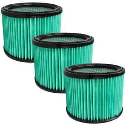 Vhbw - 3x filtre compatible avec Bosch 060197C100, 06019E5100 aspirateur - filtre hepa bleu clair / noir