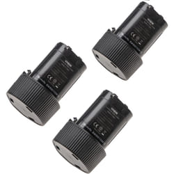 Vhbw - 3x Batterie remplacement pour Makita BL1013, 194550-6, BL101, 194551-4, 194588-1, 195332-9 pour outil électrique (1500 mAh, Li-ion, 10,8 v)
