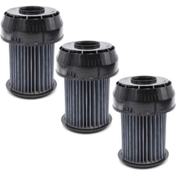 3x filtre plissé compatible avec Bosch bgs 61832 NL/01 bosch roxx x, 614 M1/04 roxx x exclusiv parquet aspirateur - noir - Vhbw