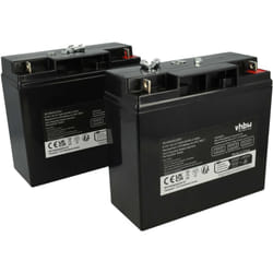 2x Batterie compatible avec apc SUA1500ICH, SUA1500US, SUA750RMJ1UB, SUA750XL, SUA1500X93, SUVS1400, xl SU1000XLNET asi (18000mAh, 12V, agm) - Vhbw