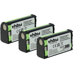 3x Batterie compatible avec Sennheiser ew 112 G2, ew 112 G4, ew 112 G3, ew 112-p G2 casque audio, écouteurs sans fil (1500mAh, 2,4V, NiMH) - Vhbw