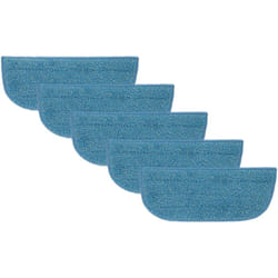 Vhbw - 5x Housses de rechange compatible avec Philips SteamPlus FC7020/01 nettoyeur à vapeur, balai vapeur - microfibre, bleu