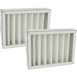 Vhbw - 2x Filtre à air G4 remplacement pour Pluggit APFG4F7-180 pour ventilateur, aération, ventilation - blanc