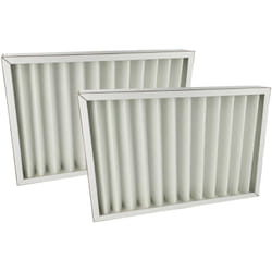 Vhbw - 2x Filtres remplacement pour Pluggit SWTG4 pour échangeur de chaleur géothermique - Set de filtres à air G4, 37 x 25 x 4,6 cm blanc