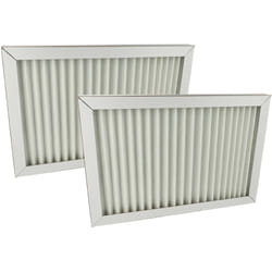 2x Filtre à air remplacement pour Pluggit SWTG4-S pour échangeur de chaleur géothermique - G4, 37 x 25 x 2,4 cm blanc - Vhbw