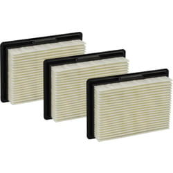 Vhbw - 3x filtre plissé plat compatible avec Bosch EasyVac gas 12 v 3 601 JE3 001 aspirateur - Élément filtrant
