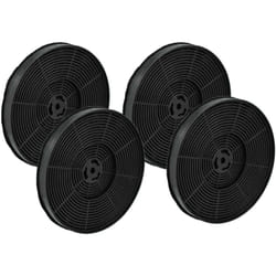4x Filtres à charbon actif compatible avec Respekta ch 2060 wb, CH21060S-A, ch 21060 sa, CH21060WA, CH21060SA hotte aspirante - 17,5 cm - Vhbw